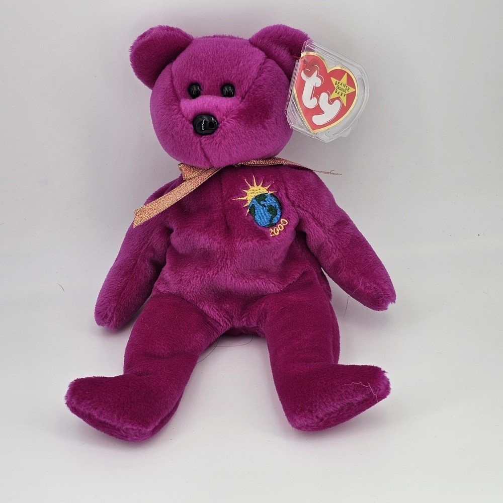 TY Beanie Baby - MILLENNIUM the‎ Bear (8.5 inch) - MWMTs Stuffed Animal Y2K 90s